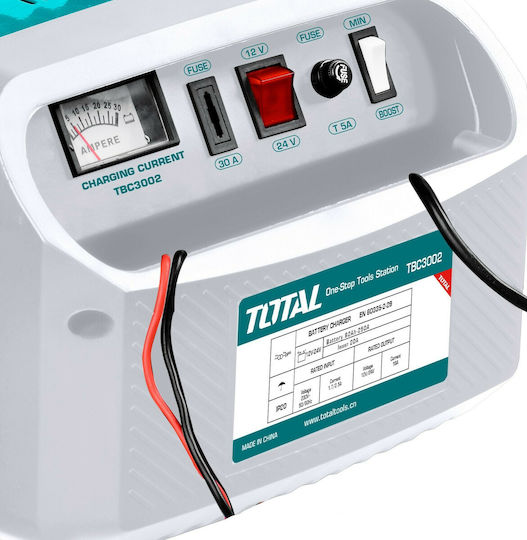 Total Φορτιστής Μπαταρίας Αυτοκινήτου 12/24V