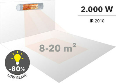 Trotec IR 2010 Ηλεκτρικό Κάτοπτρο Υπερύθρων με Ισχύ 2kW