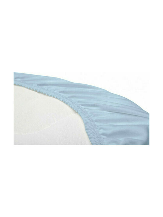 Sensillo Baby Sheet Cradle Flannel Fitted Sillo 2192 BLUE 27x35cm