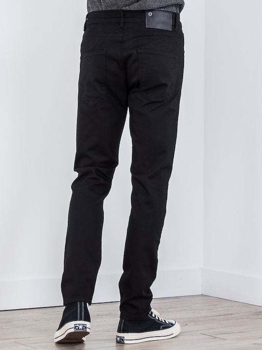 Gabba Tapered K1535 P4517 Pantaloni de Bărbați din Jean Elastic în Linie Tapered Negru 10565-9990