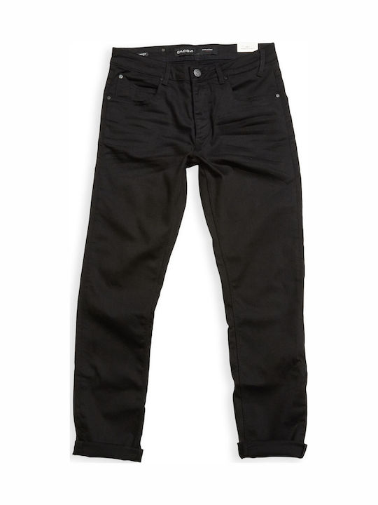 Tapered K1535 P4517 Ανδρικό Παντελόνι Τζιν Ελαστικό με Slim Tapered Εφαρμογή Μαύρο