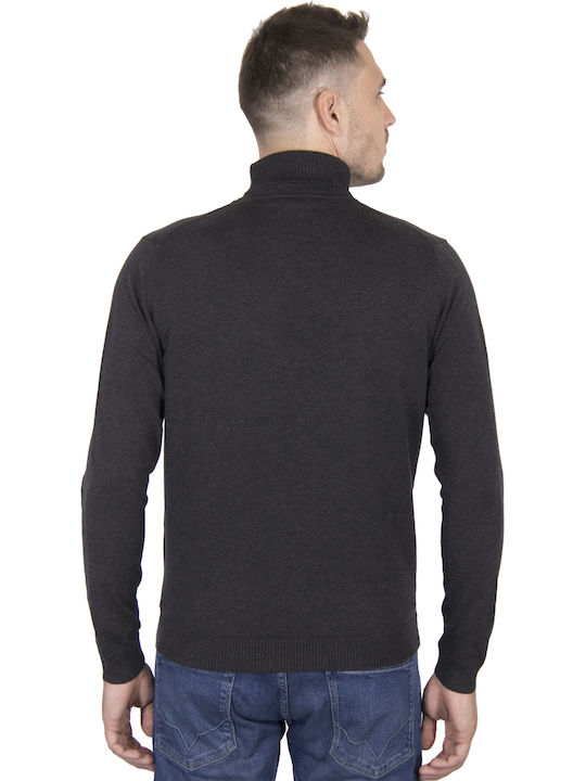 Tom Tailor Herren Langarm-Pullover Rollkragen Gray 1013723-10617