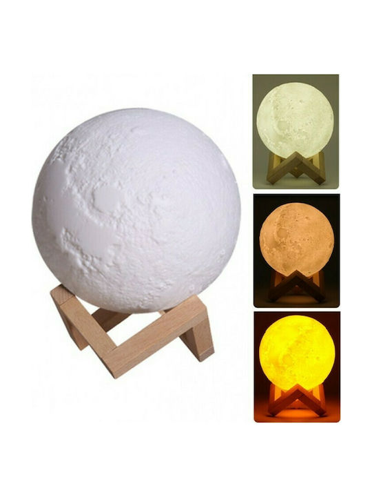 Dekorative Lampe Mondlicht Weiß