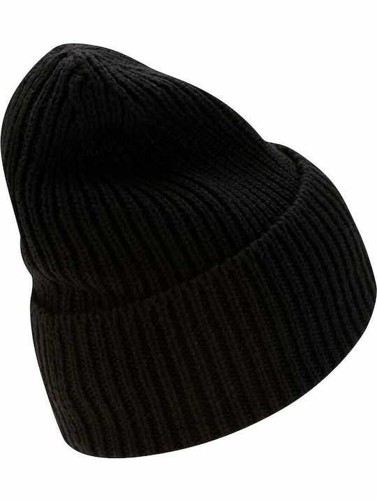Beanie Unisex Beanie with Rib Knit in Black color GG6698