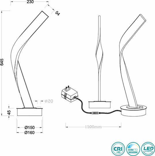 Cinque Cicenza Decorative Lamp White