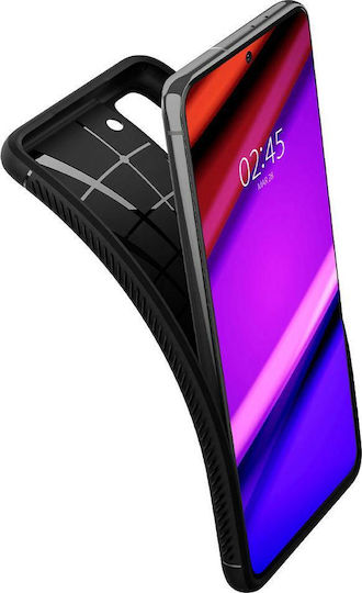 Spigen Rugged Armor Back Cover Σιλικόνης 2mm Μαύρο (Galaxy S21 5G)