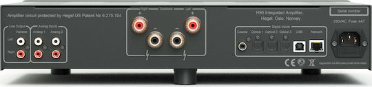 Hegel H95 Integriert Hi-Fi-Verstärker Stereo 120W/8Ω Schwarz