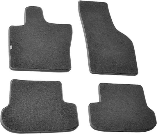 Lampa Set of Front and Rear Mats 4pcs for Fiat Panda Black