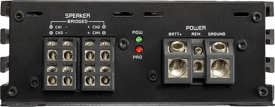 Ground Zero Car Audio Amplifier GZHA Mini Four 4 Channels (D Class)