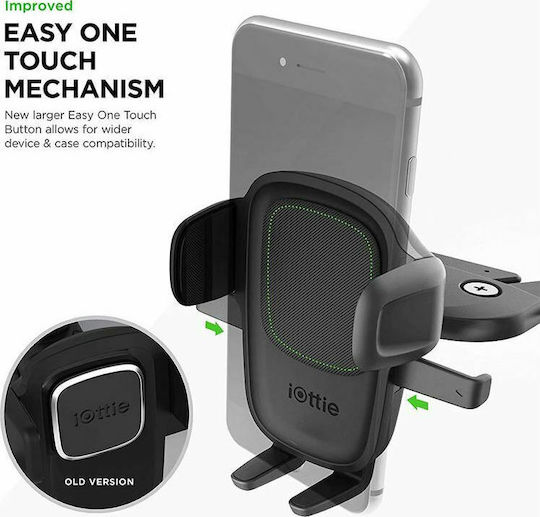 iOttie Easy One Touch 5 Βάση Κινητού Αυτοκινήτου με Ρυθμιζόμενα Άγκιστρα Μαύρη