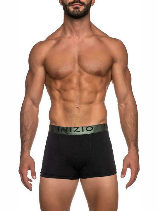 Inizio Men's Boxers Black 2Pack