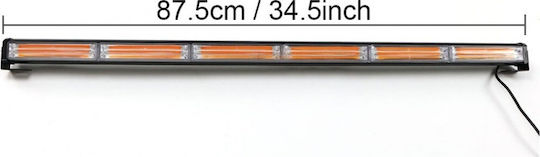 Bară De Semnalizare Pentru Mașină LED 12 / 24V 90cm Cu Iluminare Portocalie