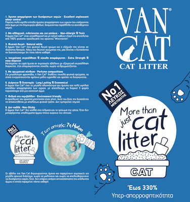 Van Cat Perfumed Clumping Odour Control Cat Litter Baby Powder 7lt