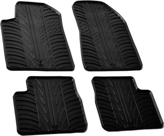 Lampa Set of Front and Rear Mats 4pcs Tray Type for Alfa Romeo Giulietta 2010 Black