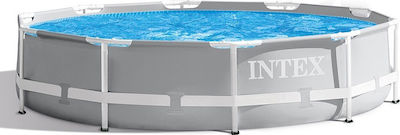 Intex Prism Metal Frame Pool PVC mit Metallic-Rahmen 305x305x76cm
