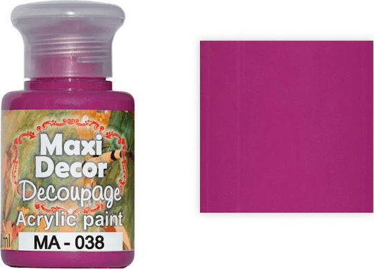 Maxi Decor Acrylfarbe Farbe Decoupage 60gr 60ml