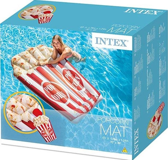 Intex Надуваем Дюшек За Плаж С Дръжки Червен