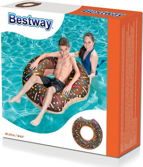 Bestway Inflatable Float for Sea Donut Brown 107x107cm