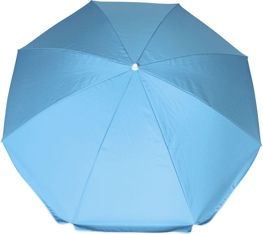 Escape Folding Beach Umbrella Diameter 2m with UV Protection Light Blue