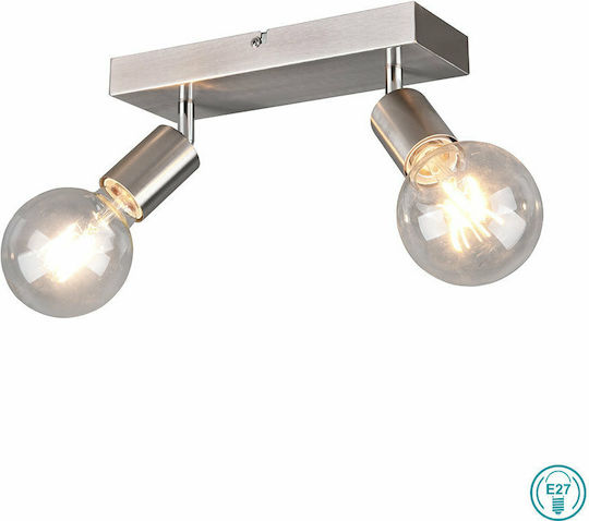 Trio Lighting Vannes Double Spot with E27 Lamp Adapter Trio Lighting Vannes Double Spot with E27 Lamp Adapter