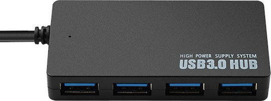 Logic Crystal Logic G-34UP Hub 4 Θυρών USB 3.0 με σύνδεση USB-C