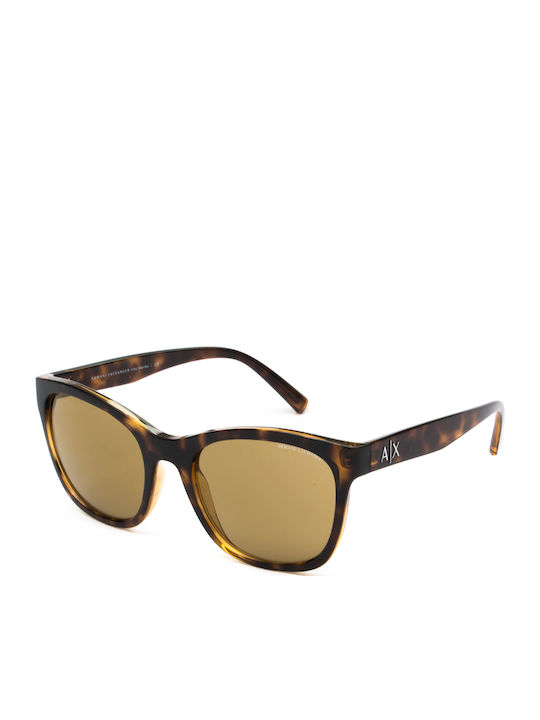 Armani Exchange Ochelari de soare Maro cu Cadru & Aur Lentilă Armani Exchange Ochelari de soare Maro cu Cadru & Aur Lentilă