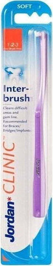 Jordan Clinic Interbrush Toothbrush Soft Purple
