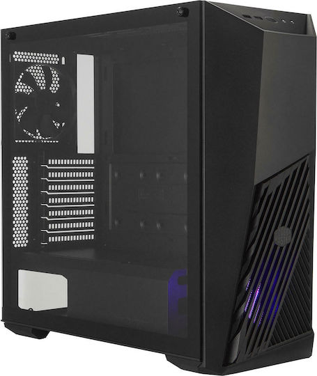 CoolerMaster MasterBox K501L Gaming Middle Tower Carcasă Calculator cu Fereastră Laterală și Iluminare RGB Negru