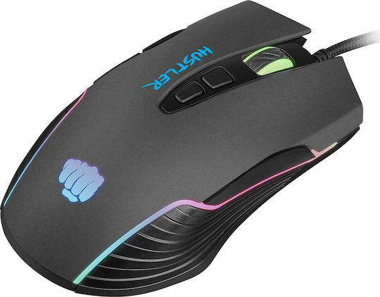 Natec Fury Hustler RGB Gaming Ποντίκι 4800 DPI Μαύρο