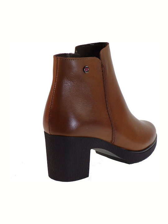 Pepe Menargues 1194 Leder Damen Knöchelstiefel Tabac Braun 69155