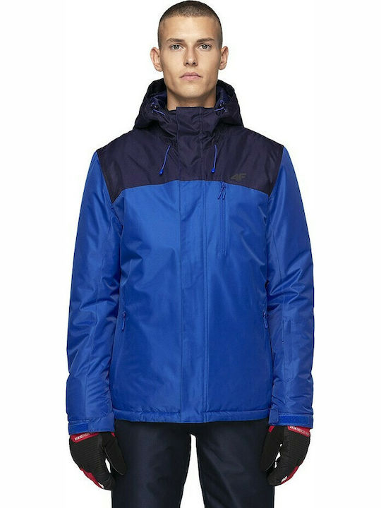 4F Men's Ski & Snowboard Jacket Blue H4Z19-KUMN002-30S