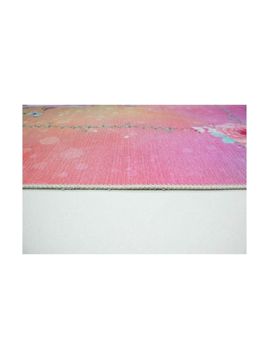 Beauty Home Kinderteppich Einhorn Rosa 120x180cm 9528-120X180