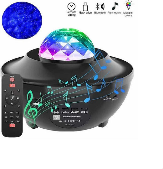Andowl Led Παιδικό Φωτιστικό Projector Starry με Προβολή Αστεριών Μαύρο 11x11x16εκ. Andowl Led Παιδικό Φωτιστικό Projector Starry με Προβολή Αστεριών Μαύρο 11x11x16εκ.