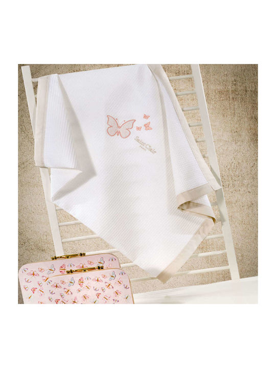 Saint Clair Set of baby towels 2pcs Contessa White