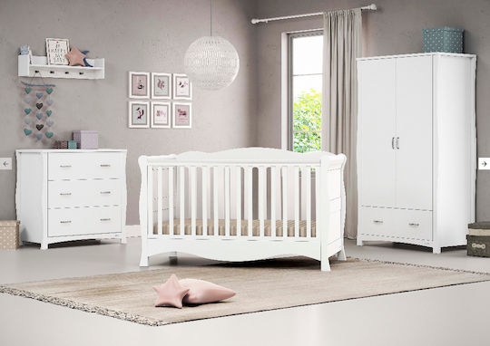 Oxford Dulap Cu Ușă Dublă Cu 1 Sertar Alb 101x54x190cm