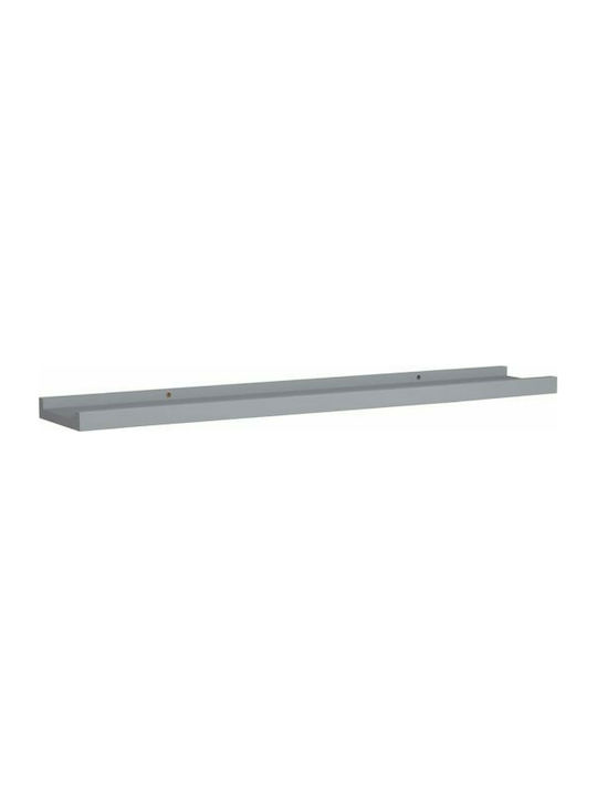 Gray Wall Shelves (2 Pieces) 80x9x3 cm