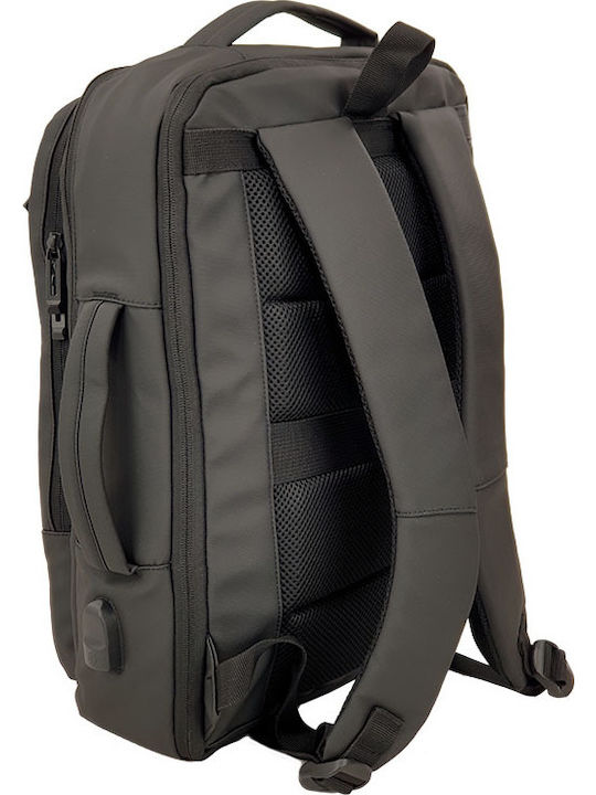 Playbags 1905-01 Τσάντα Πλάτης 15.6" Μαύρη