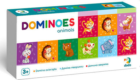 Настолна игра Domino Animals за 1+ играчи 3+ години (EN) Dodo
