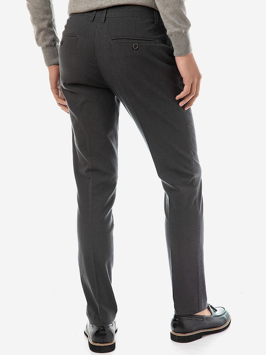 Sogo Herrenhose Chino Elastisch in Lockerer Passform Gray