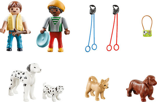 Playmobil Koffer Stadtleben Spaziergang mit Hunden für 4-10 Jahre