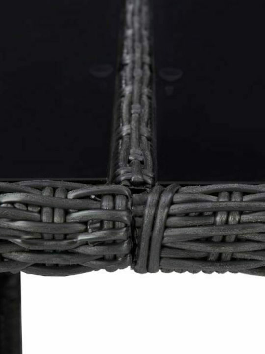 Tisch Stabil Black 200x100x74cm