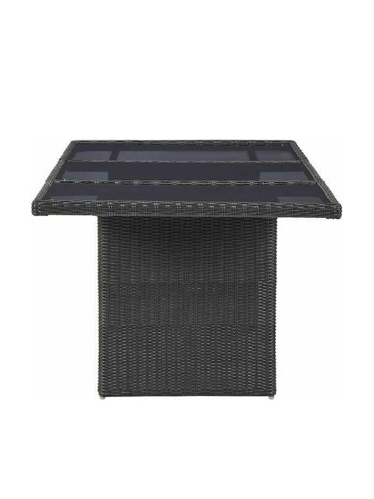 Tisch Stabil Black 200x100x74cm