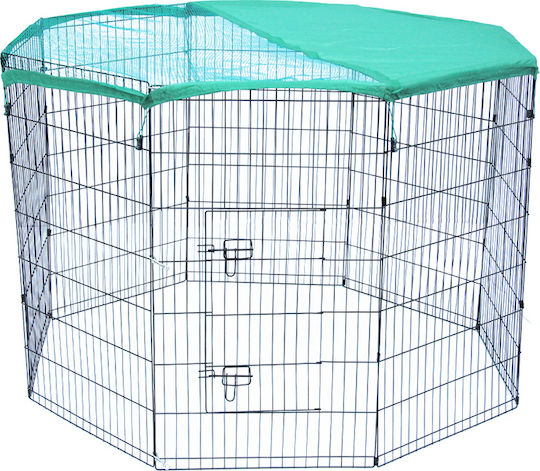 Glee Park Dog Octagon 61x61x8εκ made of Metal in Black Color 61 x 61cm