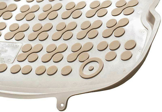 Rezaw Plast Set of Front and Rear Mats 4pcs Tray Type for Mercedes-Benz M Class 2005-2011 Beige