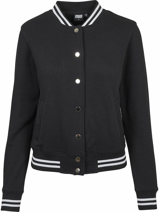 Κοντό Γυναικείο Bomber Jacket Μαύρο