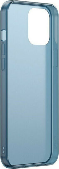 Baseus Frosted Glass Задна корица Силикон Тъмносин (iPhone 12 / 12 Pro)