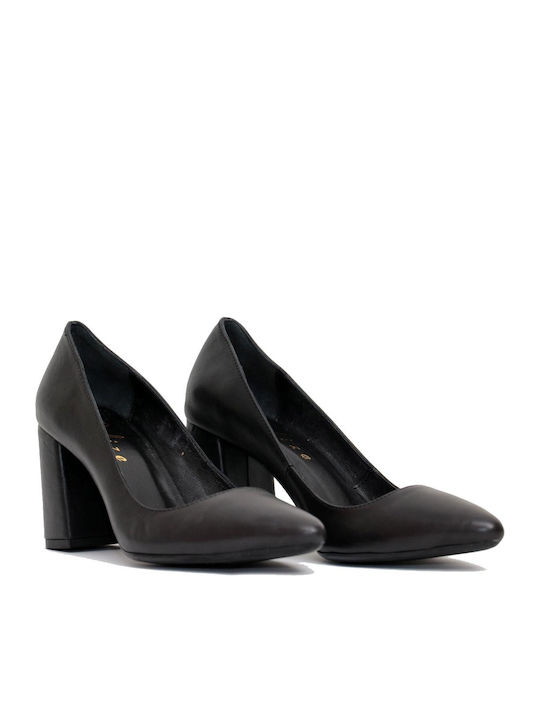 Belize Women's Pumps 1501 Black Leather