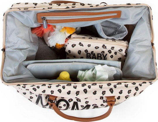 Childhome Shoulder/Hand Diaper Bag Mommy BR74392 Leopard 55x30x30cm.