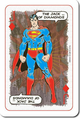 Waddingtons Number 1 DC Comics Retro Plasticized Collectable Card Deck