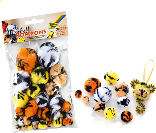 Folia Pom Pom Handwerk Mehrfarbig Set 30Stück
